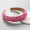 New sponge fashionable wide-edge headband from Europe and America, a versatile wide-edge hair pressure and face-washing accessory for girls. Wholesale Specification image